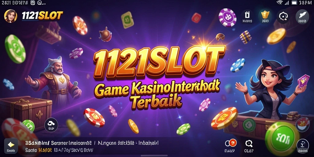 Tampilan gameplay 1121SLOT yang mendebarkan dan penuh warna.
