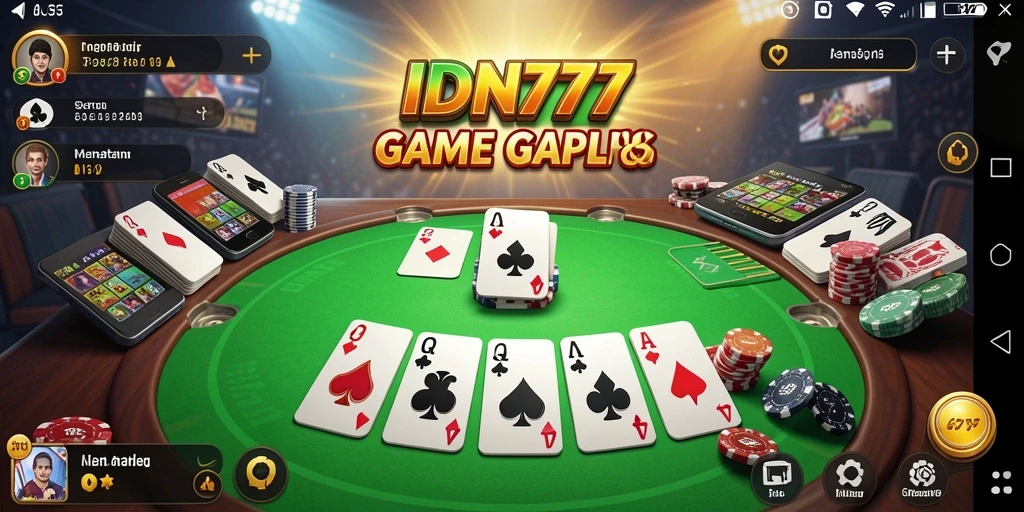 Tampilan gameplay Gaple yang memukau dan menarik.