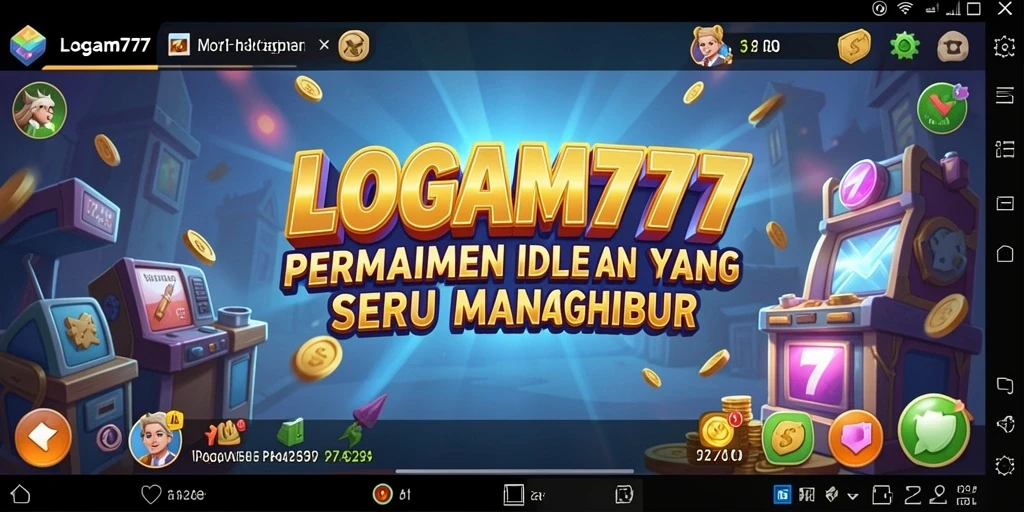 Tampilan gameplay seru dari LOGAM777, game Idle yang mengasyikkan.