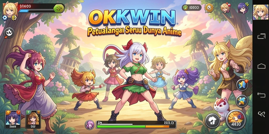 Tampilan gameplay seru dan mengagumkan dari OKWIN.