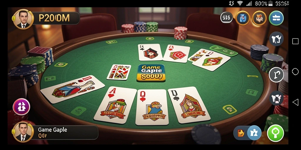 Tampilan gameplay P200M yang menarik dan interaktif.
