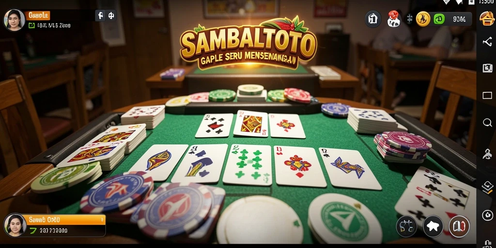 Screenshot gameplay <strong>SAMBALTOTO</strong> yang menunjukkan keseruan bermain Gaple.